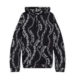 Áo Hoodie Nam Versace Jeans Couture Sweatshirt 77GAI3L0 FS160 899 Màu Đen Trắng Size XS