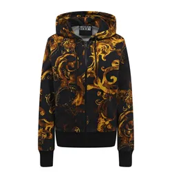 Áo Hoodie Nữ Versace Jeans Couture Sweatshirt  76HAI306 FS127 G89 Màu Đen Vàng Size XS