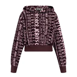 Áo Hoodie Nữ Versace Jeans Couture Purple 77HAI314 FS172 R06 Màu Tím Size 2XS