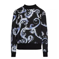 Áo Nỉ Sweater Nam Versace Jeans Couture Sweatshirt 77GAI3R0 FS161 QY9 Phối Màu Size XS