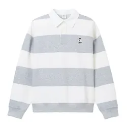 Áo Nỉ  Sweater Spao Woody Rugby Sweatshirt SPMWE49C51 Màu Xám Size S