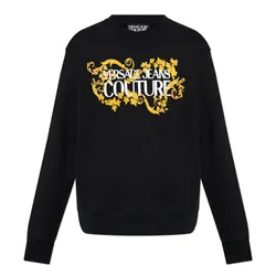 Áo Nỉ Sweater Nam Versace Jeans Couture 77GAIE05 CF02E G89 Màu Đen Size XS
