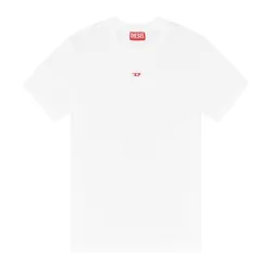 Áo Phông Nữ Diesel Tshirt With D Logo A051020AAXJ100 Màu Trắng Size XS