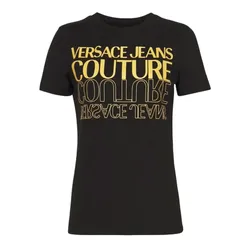 Áo Phông Nữ Versace Jeans Couture Dames Tshirt 76HAHC00 CJ02C G89 Màu Đen Size XS