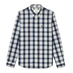 Áo Sơ Mi Dài Tay Nam Lacoste Regular Check Print Stretch Shirt CH3745 XDE Phối Màu Size 38