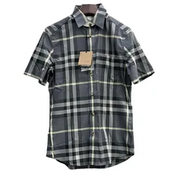 Áo Sơ Mi Nam Burberry Grey With Vintage Check Printed 8084293 Màu Xám Kẻ Size M