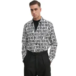 Áo Sơ Mi Nam Versace Jeans Couture Regular Fit 77GAL2R0 NS469 L02 Màu Đen Trắng Size 44