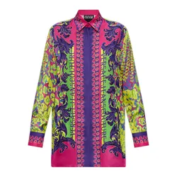 Áo Sơ Mi Nữ Versace Jeans Couture Printed Shirt 76HAL2P2 NS448 609 Phối Màu Size 38
