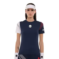 Áo Thun Nữ Hydrogen Pickleball Sport Stripes Tech T-Shirt TT1005-L86 Màu Xanh Dương Size S