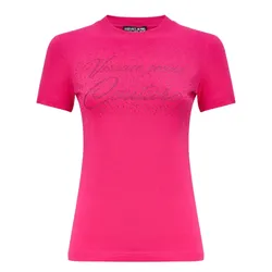 Áo Thun Nữ Versace Jeans Couture T-Shirt 76HAH6A8 J0020 401 Màu Hồng Size XS