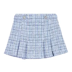 Chân váy Nữ Maje In Light Blue MFPJ001029 Màu Xanh Size 40