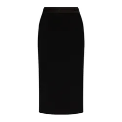 Chân Váy Versace Jeans Couture Black Skirt With Logo 77HAE806 N0230 899 Màu Đen Size 38