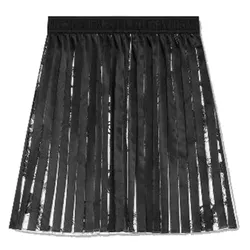 Chân Váy Versace Jeans Elasticated Waistband Pleated Skirt 76HAE811 NS401 003 Màu Đen Họa Tiết Size 38