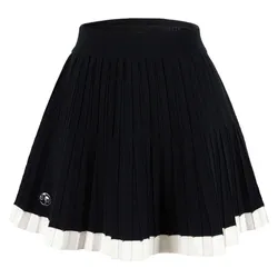 Chân Váy Weird Market Barbie Kinited Pleated Skirt Black Beauty Màu Đen Trắng Size S
