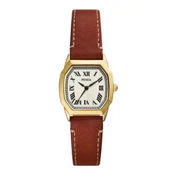 Đồng Hồ Nữ Fossil Harlow Three-Hand Medium Brown Leather Watch ES4701 Màu Nâu
