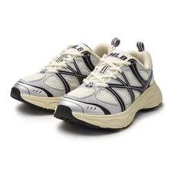 Giày Thể Thao MLB Korea Ace Runner V2 New York Yankees Silver 3ARNAC24N-50SIS Màu Bạc Đen