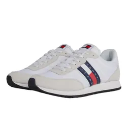 Giày Thể Thao Tommy Hilfiger Lace-Up Logo Runner Trainers EM0EM01351_BIYBR Màu Trắng Size 40