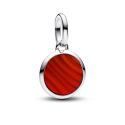 Hạt Vòng Charm Nữ Pandora Silver ME Murano Red Strength And Courage 793389C01 Màu Bạc Đỏ