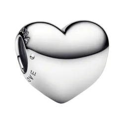 Hạt Vòng Charm Pandora Be Love Engravable Heart Charm 793439C00 Màu Bạc