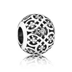 Hạt Vòng Charm Pandora Intricate Lattice Openwork 791295CZ Màu Bạc