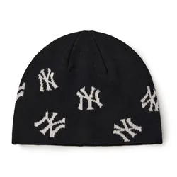 Mũ Len MLB Megagram Norip Beanie New York Yankees 3ABNBM346-50BKS Màu Đen