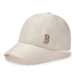 Mũ MLB Classic Monogram Tonton 3D Embo Cap Boston Red Sox 3ACPM034N-43CRD Màu Kem