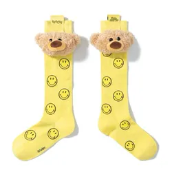 Tất 13 De Marzo Allover Smiley Palda Bear Head Socks FR-JX-156 Màu Vàng