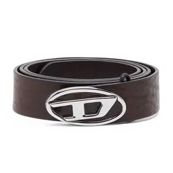 Thắt Lưng Nam Diesel B1DR Layer Leather Belt With Oval D Logo X09813PR271T2184 Màu Nâu Size 80