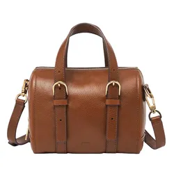 Túi Đeo Chéo Nữ Fossil Carlie Leather Mini Satchel ZB1856200 Màu Nâu