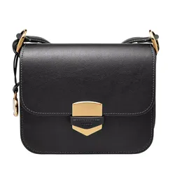 Túi Đeo Chéo Nữ Fossil Lennox Leather Crossbody Bag ZB1924001 Màu Đen