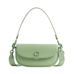 Túi Đeo Vai Nữ Coach Emmy Saddle Shoulder Bag CR666 Màu Xanh  