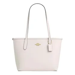 Túi Tote Nữ Coach Small City Tote Bag CT859 Màu Trắng Kem