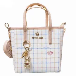 Túi Tote Nữ TTWN BEAR TN22814190 Màu Trắng Kẻ