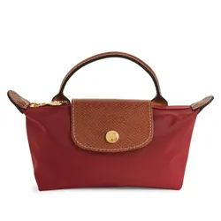 Túi Xách Nữ Longchamp The Original Folding Pouch Burgundy Màu Đỏ Tía