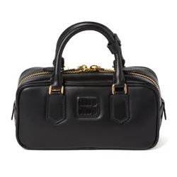 Túi Xách Nữ Miu Miu S Ampio Arcadie Leather Bag Màu Đen