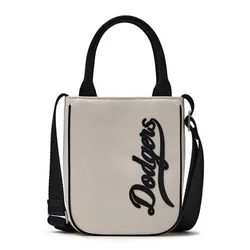 Túi Xách Nữ MLB Varsity Cursive Denim Mini Cross Bag Los Angeles Dodgers 3ACRS104N-07CRD Màu Kem