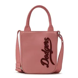 Túi Xách Nữ MLB Varsity Cursive Denim Mini Cross Bag Los Angeles Dodgers 3ACRS104N-07PKD Màu Hồng Đậm