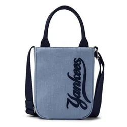 Túi Xách Nữ MLB Varsity Cursive Denim Mini Cross Bag Los Angeles Dodgers 3ACRS104N-50INS Màu Xanh