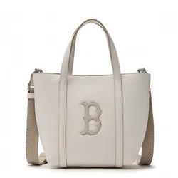 Túi Xách Tay MLB Basic PU Window Tote Boston 3AORS884N-43CRD Màu Be