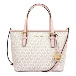 Túi Tote Nữ Michael Kors MK Voyager Extra Small Bag 35T9GTVT0B Màu Trắng Hồng