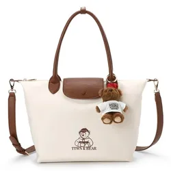 Túi Xách Tay Nữ TTWN BEAR TN3542 TN3542-10040 Màu Be Phối Nâu Size L