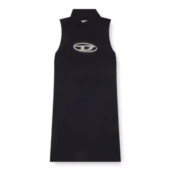 Váy Diesel M-Onerva Short Dress With Cut-Out And Logo Plaque A094630DLAX9XX Màu Đen Trắng Size XS