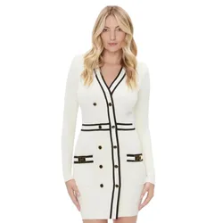 Váy Len Nữ Elisabetta Franchi In White AM 02S 36E2 V520 Màu Trắng Size 42