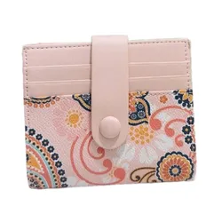Ví Đựng Thẻ Bấm Cúc Nữ Venuco Card Holder P30W76 Màu Hồng