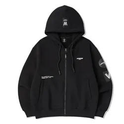 Áo Khoác Nỉ LifeWork Triple Overfit Fleece Hooded Zip-Up  LW244ZT401-BK Màu Đen