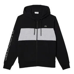 Áo Hoodie Nam Lacoste Men's Zip-Up Colorblock SH1416 - SNP Màu Đen Xám Size 4