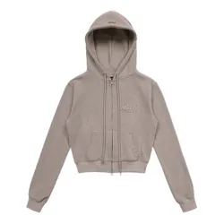 Áo Hoodie Nữ Badblood Beyond Soft Zip Up Hoodie Tobacco Màu Nâu Size S