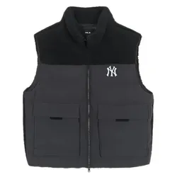 Áo Khoác Gile MLB Woven Mix Fleece Vest New York Yankees 3AFDB0246-50CGS Màu Đen Size S