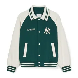 Áo Khoác MLB Varsity New York Yankees Jumper 3AJPV0444-50GND Màu Xanh Green Size S