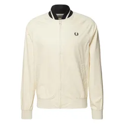 Áo Khoác Nam Fred Perry Bomberjacke Mit Label-Stitching In Offwhite L5530-560 Màu Trắng Kem Size XS